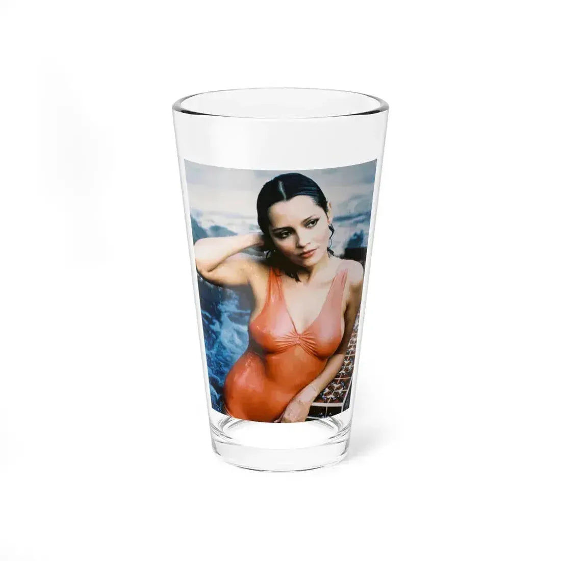 Barbara Carrera #11 (Vintage Female Icon) Pint Glass 16oz 16oz - Go Mug Yourself