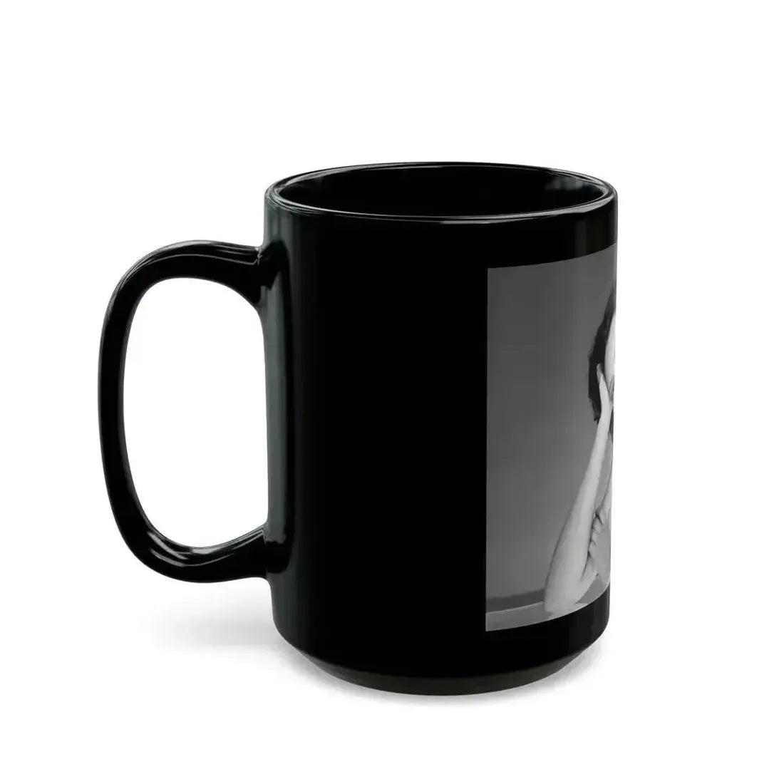 Barbara Carrera #111 (Vintage Female Icon) Black Coffee Mug - Go Mug Yourself