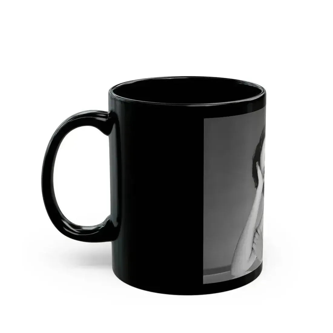 Barbara Carrera #111 (Vintage Female Icon) Black Coffee Mug - Go Mug Yourself