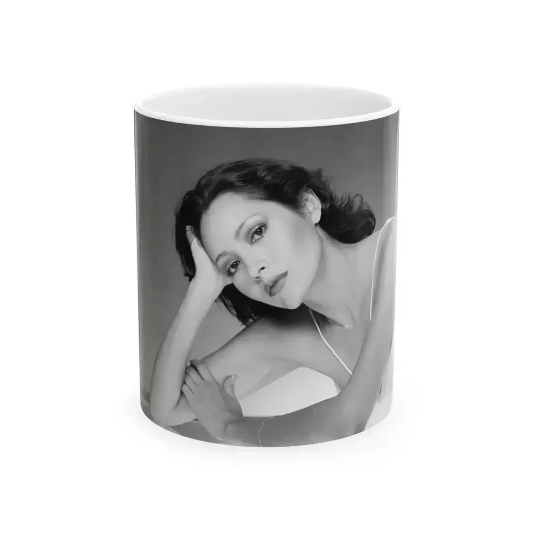 Barbara Carrera #111 (Vintage Female Icon) White Coffee Mug 11oz - Go Mug Yourself
