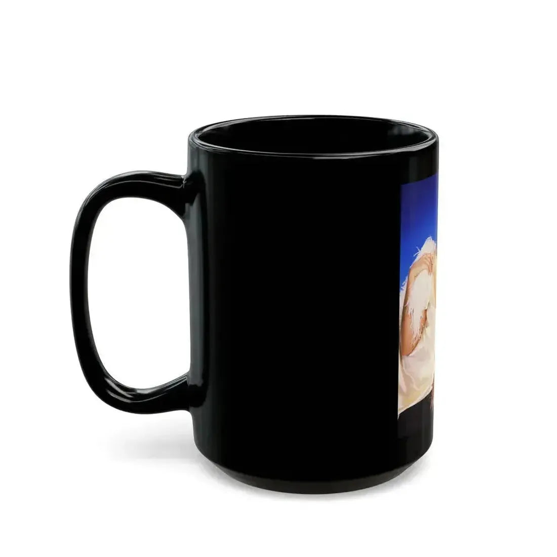 Barbara Carrera #113 (Vintage Female Icon) Black Coffee Mug - Go Mug Yourself