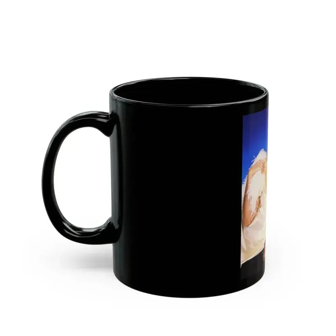 Barbara Carrera #113 (Vintage Female Icon) Black Coffee Mug - Go Mug Yourself