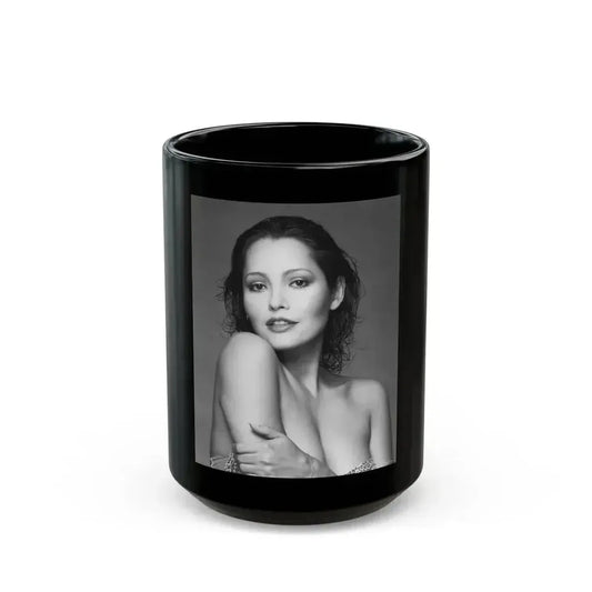 Barbara Carrera #114 (Vintage Female Icon) Black Coffee Mug 15oz - Go Mug Yourself