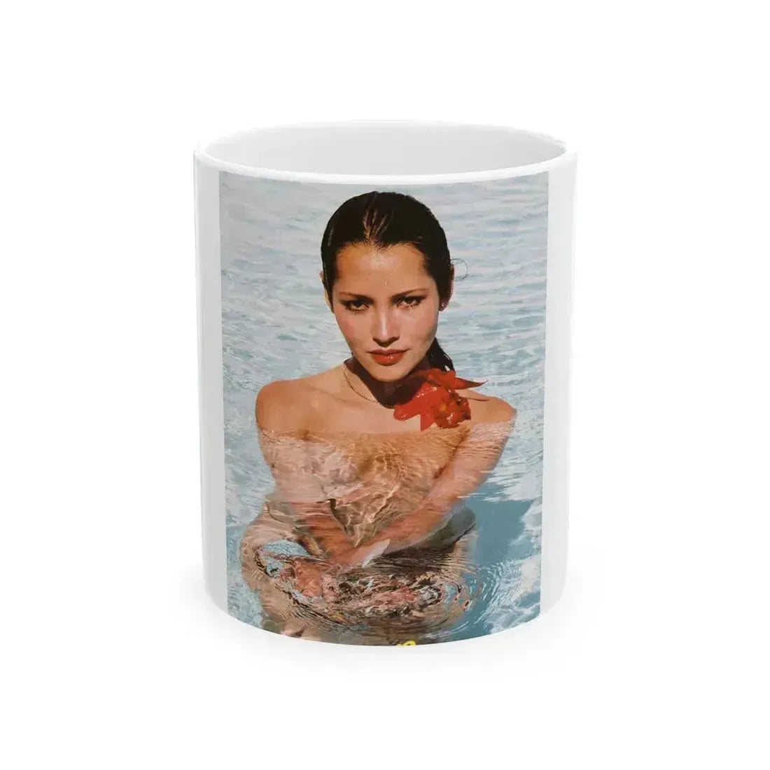 Barbara Carrera #116 (Vintage Female Icon) White Coffee Mug 11oz - Go Mug Yourself