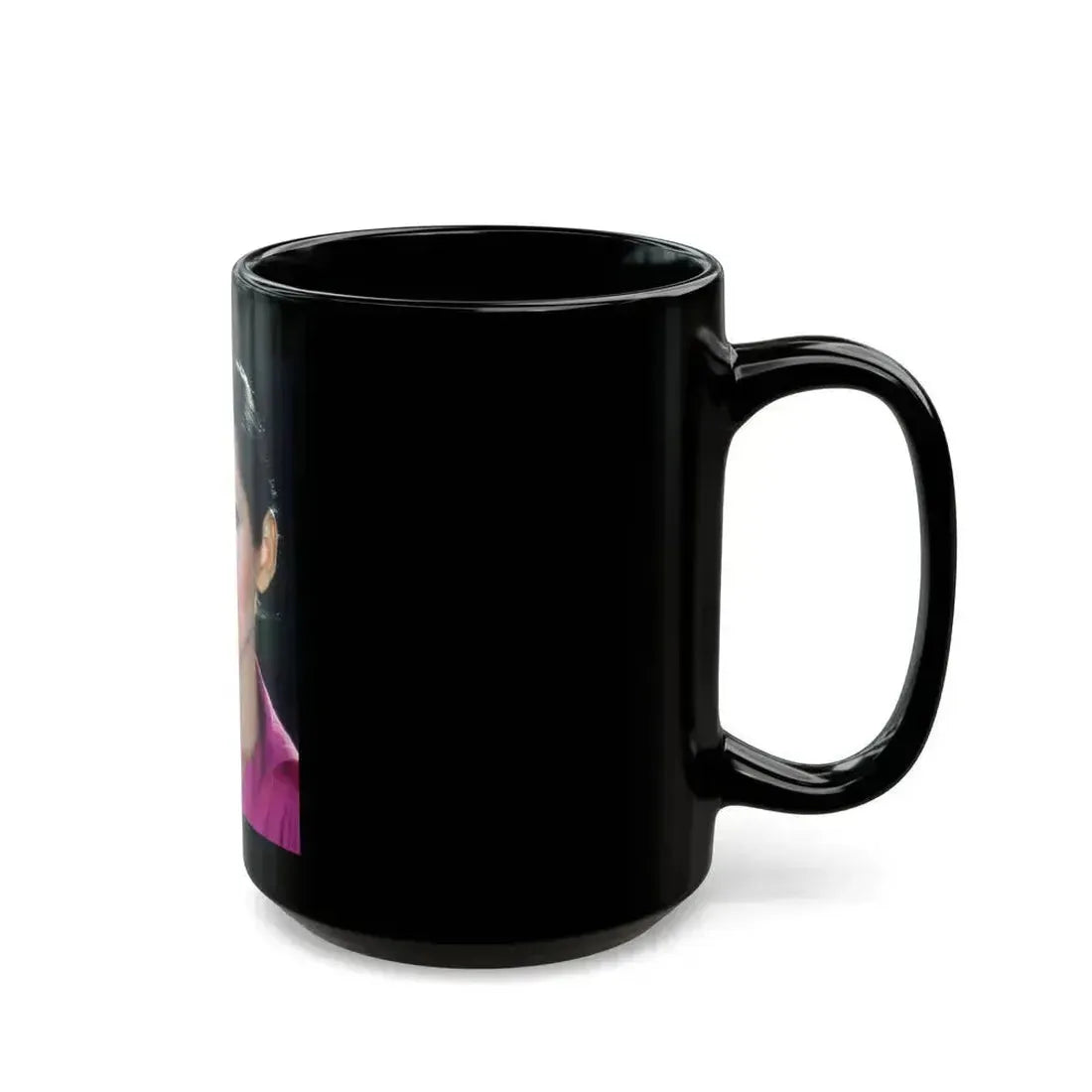 Barbara Carrera #118 (Vintage Female Icon) Black Coffee Mug - Go Mug Yourself