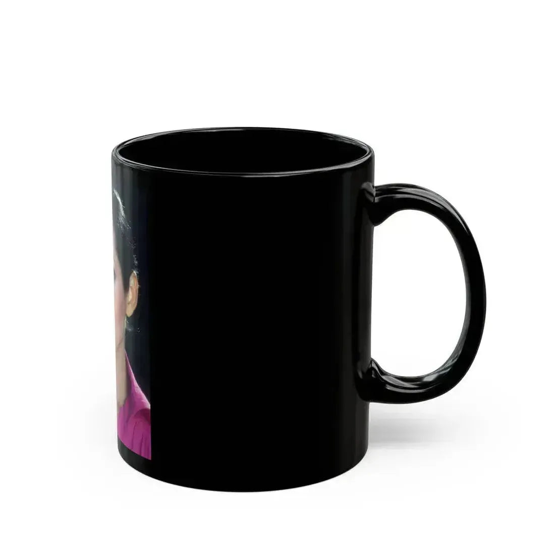 Barbara Carrera #118 (Vintage Female Icon) Black Coffee Mug - Go Mug Yourself