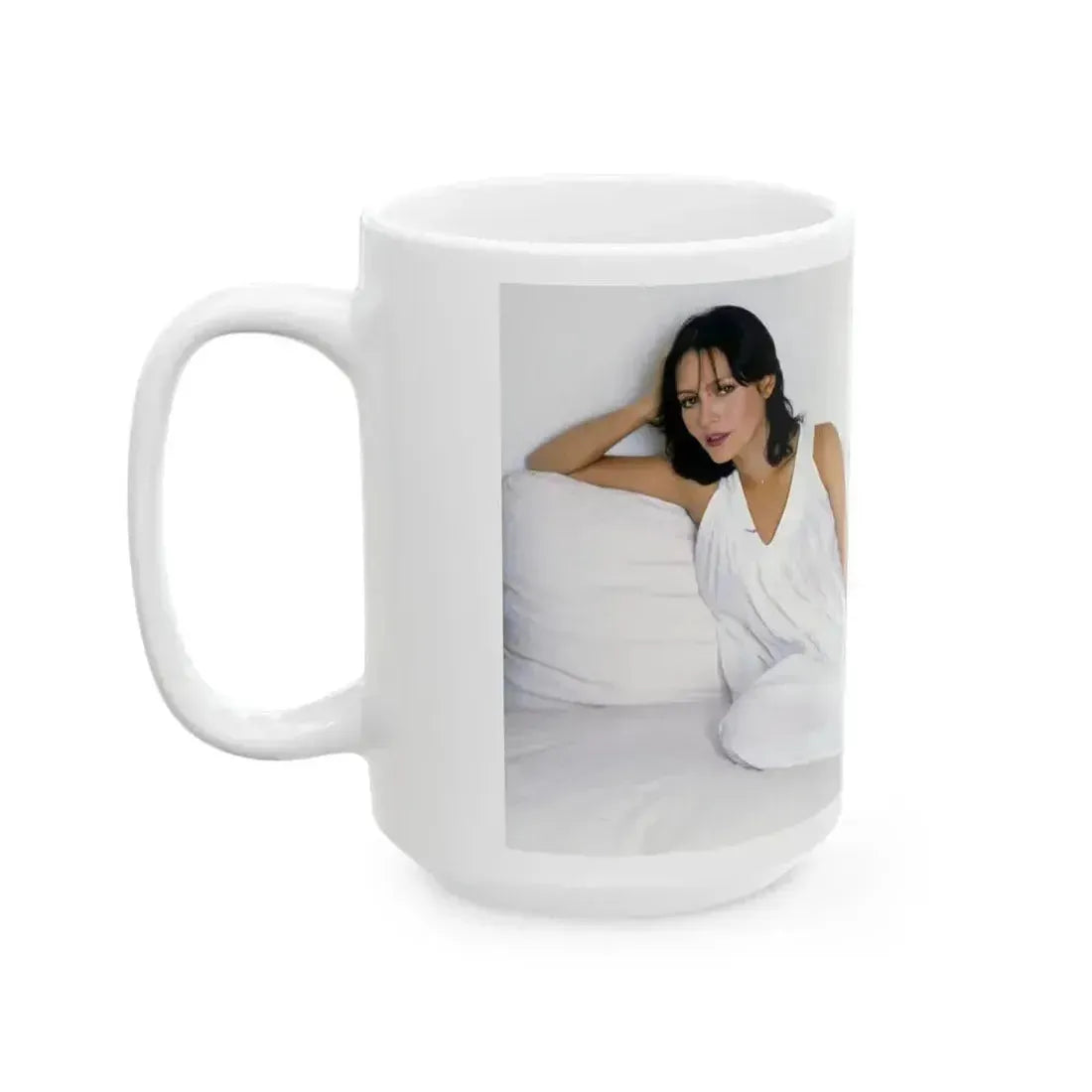 Barbara Carrera #119 (Vintage Female Icon) White Coffee Mug - Go Mug Yourself