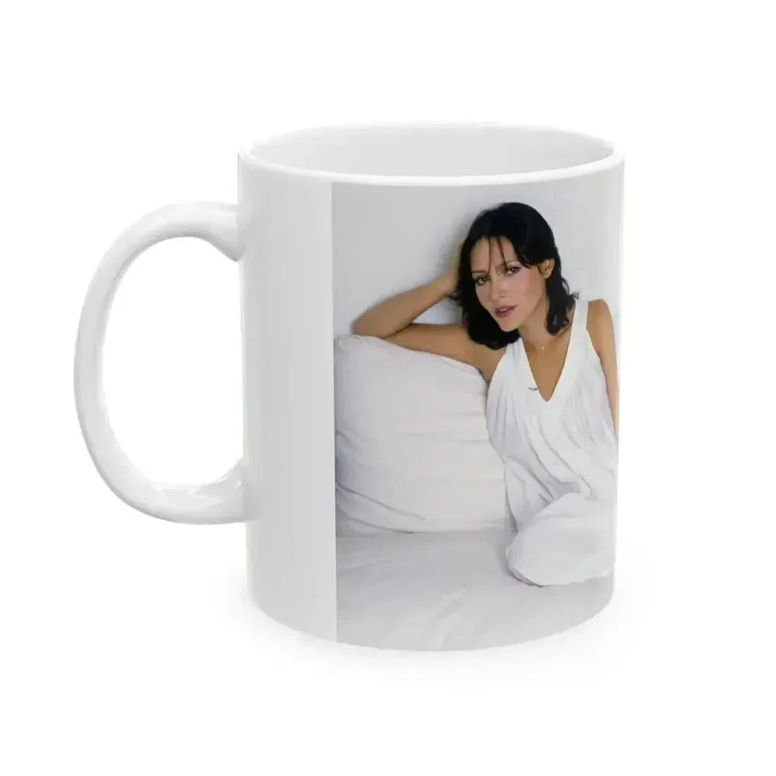 Barbara Carrera #119 (Vintage Female Icon) White Coffee Mug - Go Mug Yourself