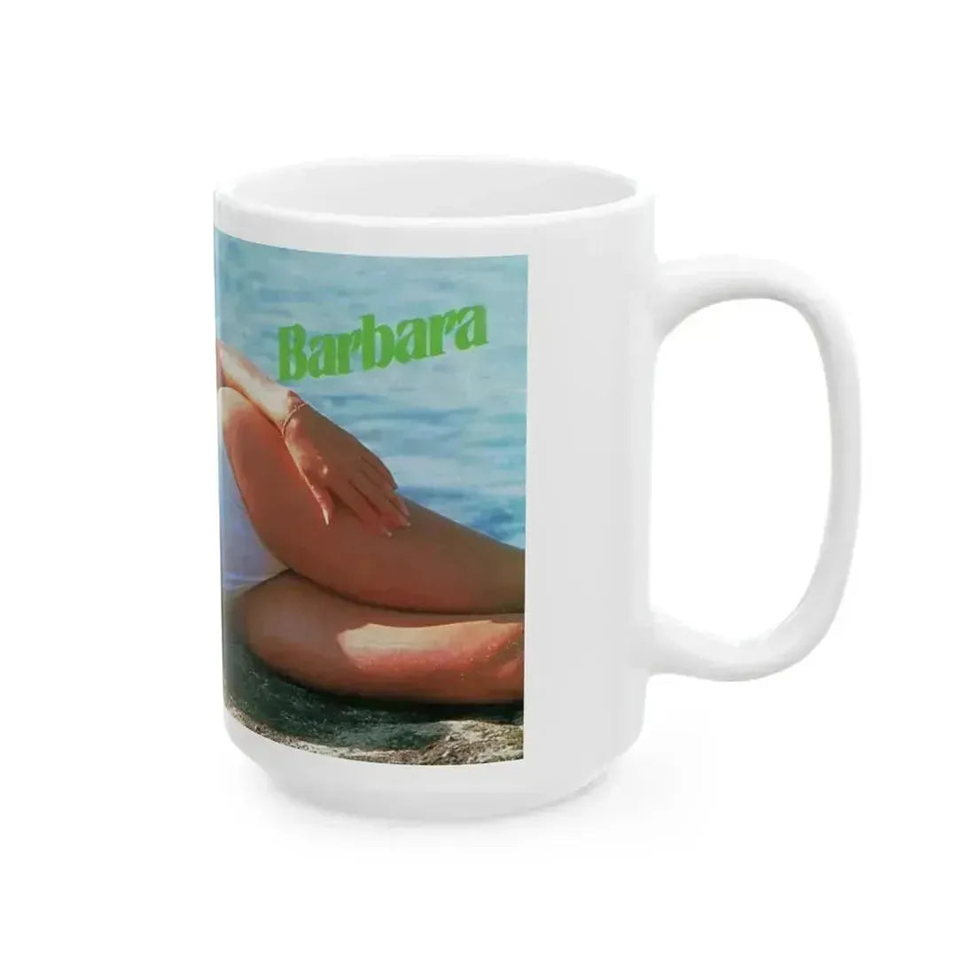 Barbara Carrera #122 (Vintage Female Icon) White Coffee Mug - Go Mug Yourself