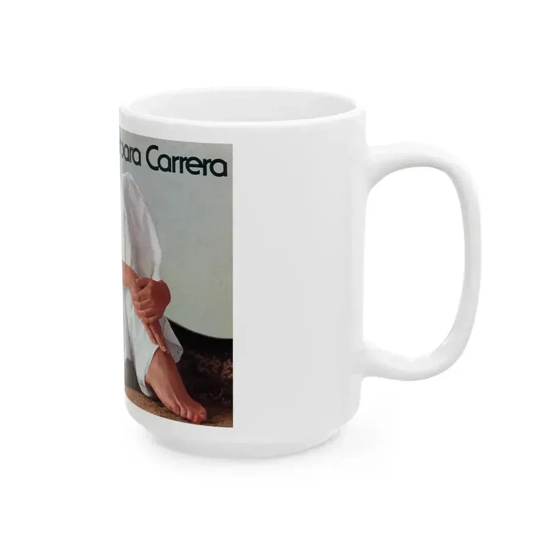 Barbara Carrera #124 (Vintage Female Icon) White Coffee Mug - Go Mug Yourself