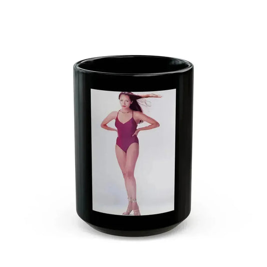 Barbara Carrera #125 (Vintage Female Icon) Black Coffee Mug 15oz - Go Mug Yourself