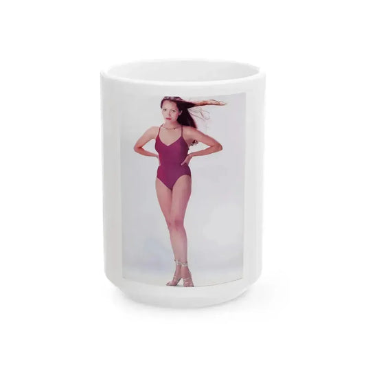 Barbara Carrera #125 (Vintage Female Icon) White Coffee Mug 15oz - Go Mug Yourself