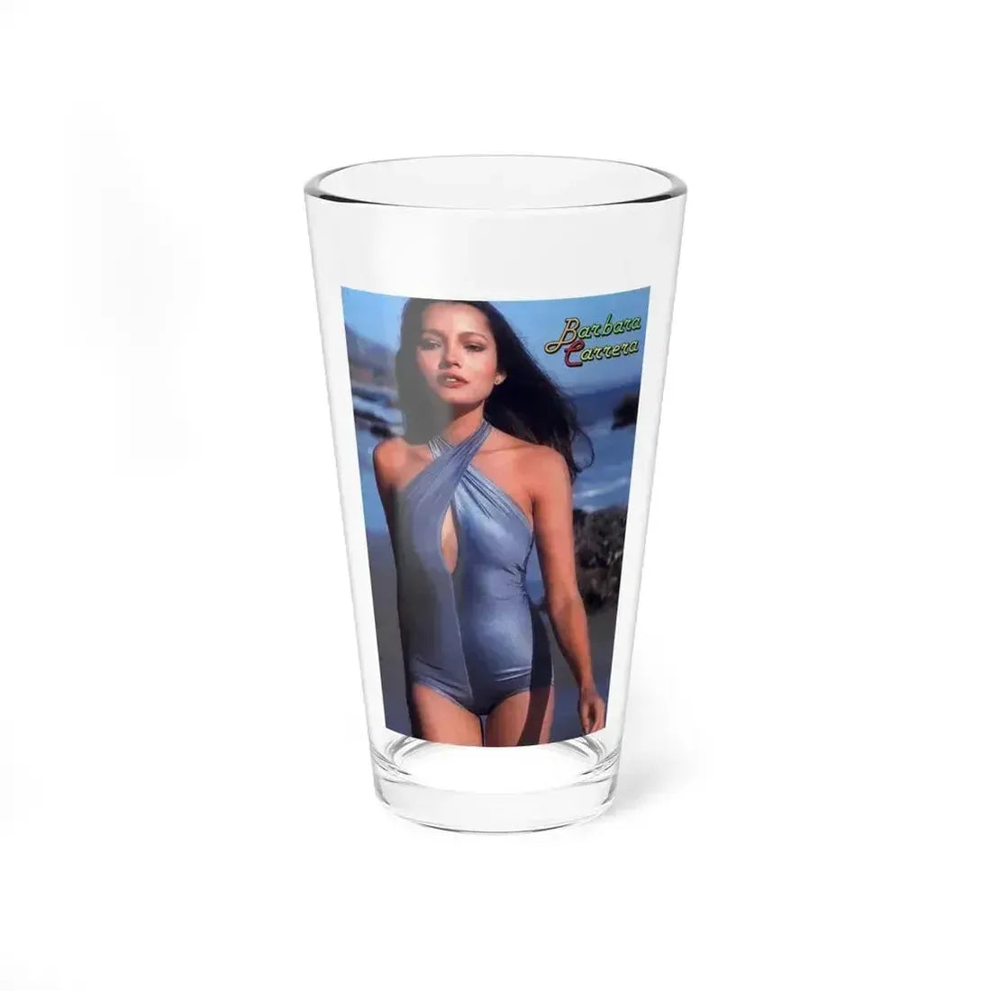 Barbara Carrera #126 (Vintage Female Icon) Pint Glass 16oz 16oz - Go Mug Yourself