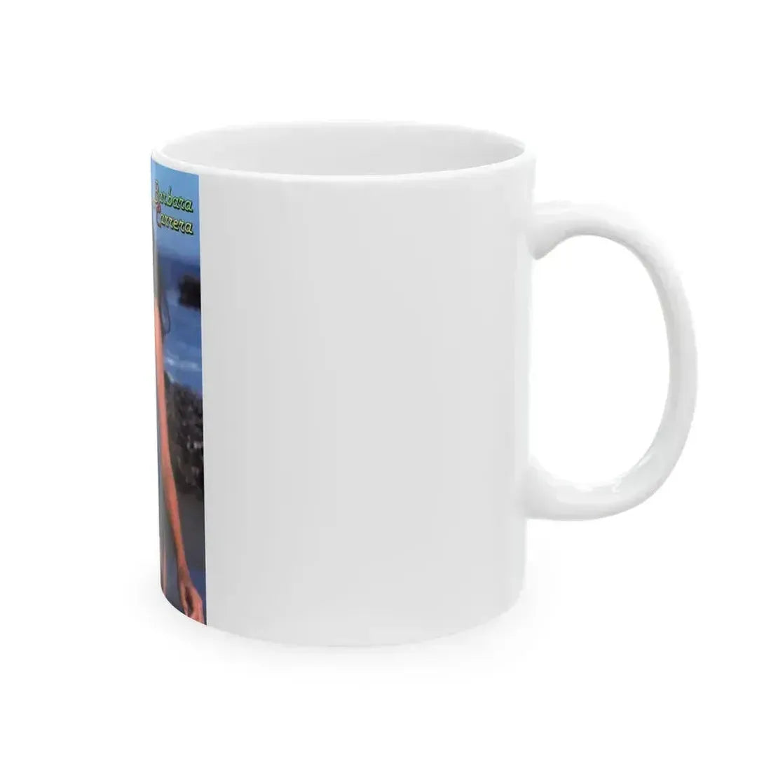 Barbara Carrera #126 (Vintage Female Icon) White Coffee Mug - Go Mug Yourself