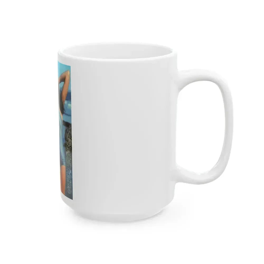 Barbara Carrera #127 (Vintage Female Icon) White Coffee Mug - Go Mug Yourself