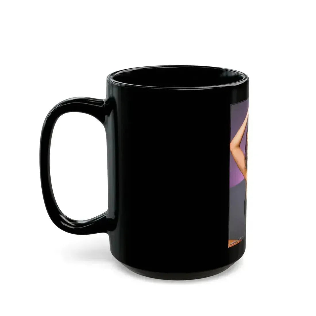 Barbara Carrera #15 (Vintage Female Icon) Black Coffee Mug - Go Mug Yourself