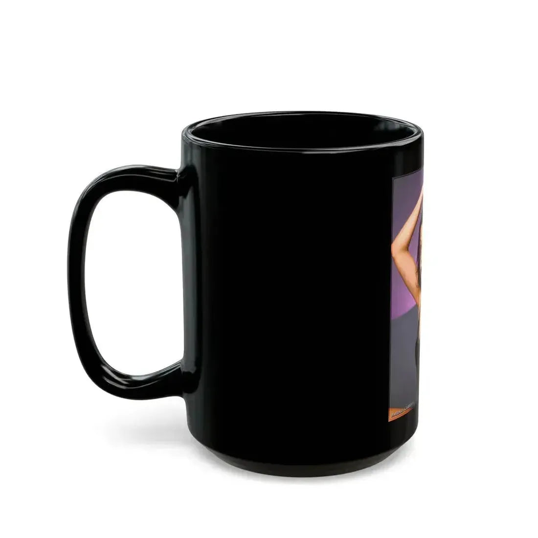 Barbara Carrera #15 (Vintage Female Icon) Black Coffee Mug - Go Mug Yourself