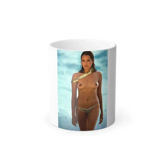 Barbara Carrera #19 - Topless (Vintage Female Icon) Color Changing Mug 11oz 11oz - Go Mug Yourself