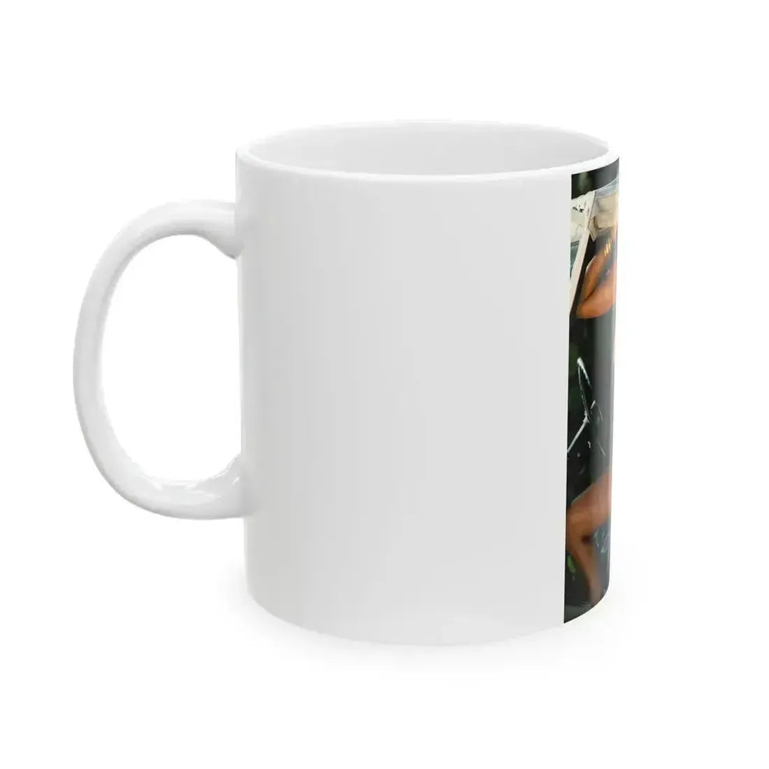 Barbara Carrera #35 - Topless (Vintage Female Icon) White Coffee Mug - Go Mug Yourself