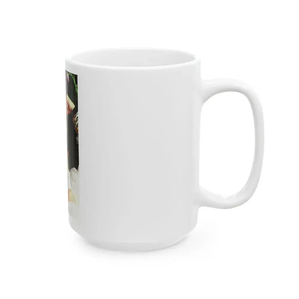 Barbara Carrera #64 (Vintage Female Icon) White Coffee Mug - Go Mug Yourself