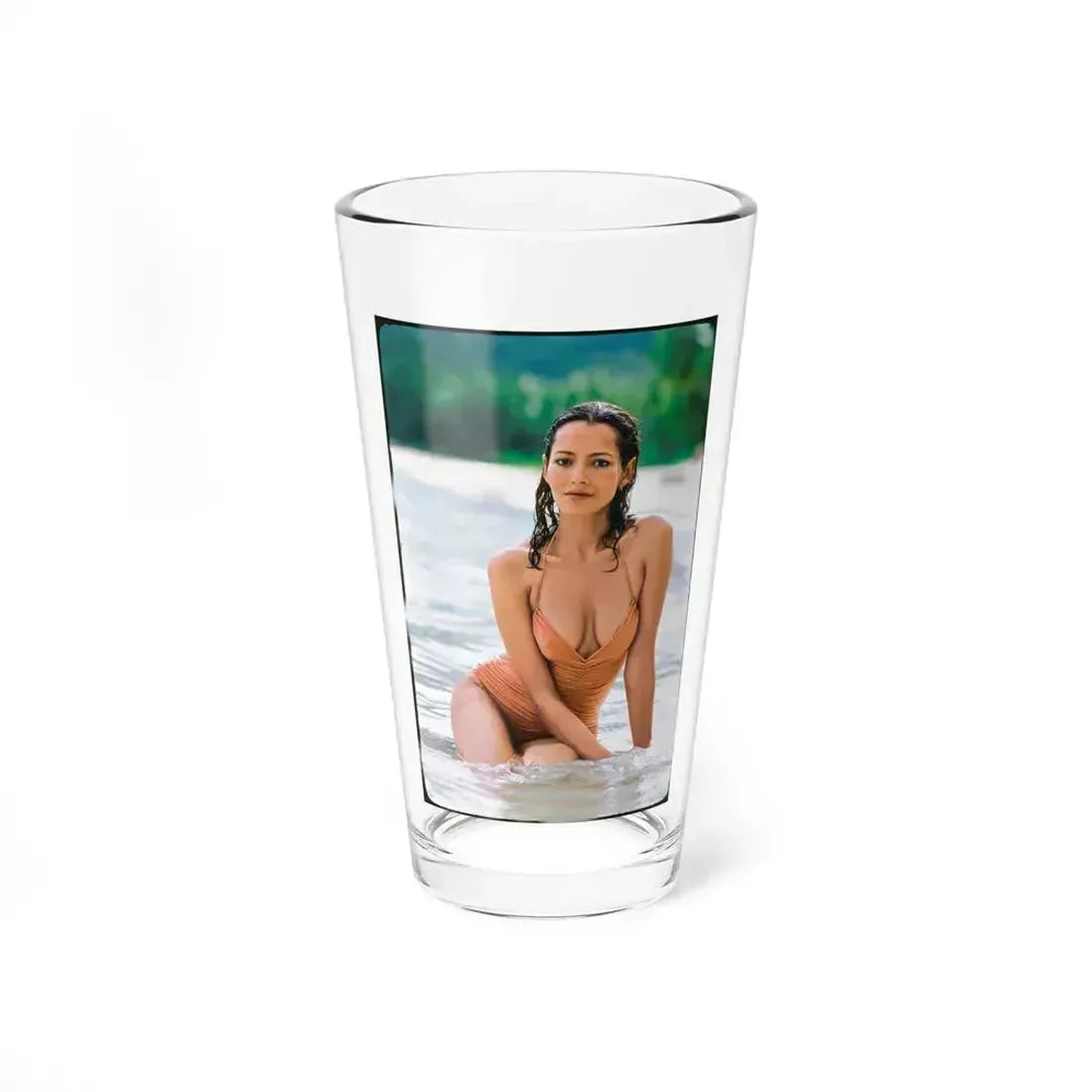 Barbara Carrera #67 (Vintage Female Icon) Pint Glass 16oz 16oz - Go Mug Yourself