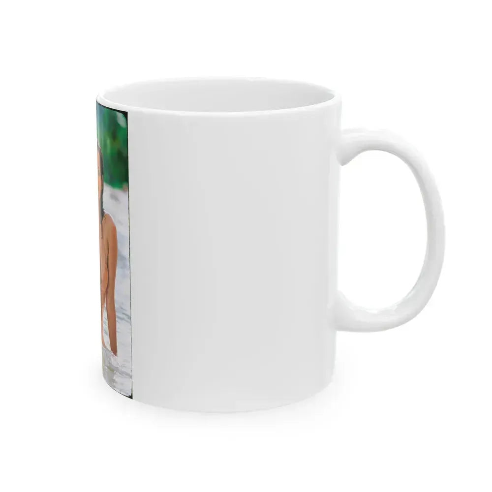 Barbara Carrera #67 (Vintage Female Icon) White Coffee Mug - Go Mug Yourself
