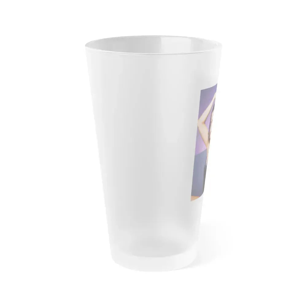 Barbara Carrera #76 (Vintage Female Icon) Frosted Pint Glass 16oz - Go Mug Yourself