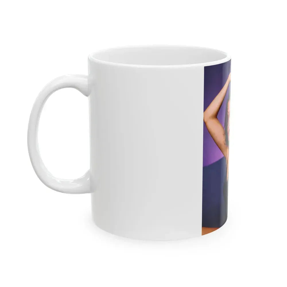 Barbara Carrera #76 (Vintage Female Icon) White Coffee Mug - Go Mug Yourself