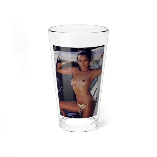 Barbara Carrera #79 - Playboy Mag. March '82 Photo (Vintage Female Icon) Pint Glass 16oz 16oz - Go Mug Yourself