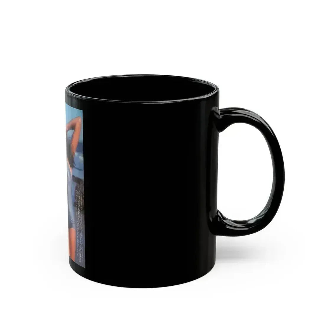 Barbara Carrera #82 (Vintage Female Icon) Black Coffee Mug - Go Mug Yourself