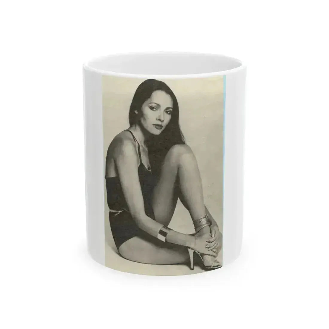 Barbara Carrera #90 (Vintage Female Icon) White Coffee Mug 11oz - Go Mug Yourself