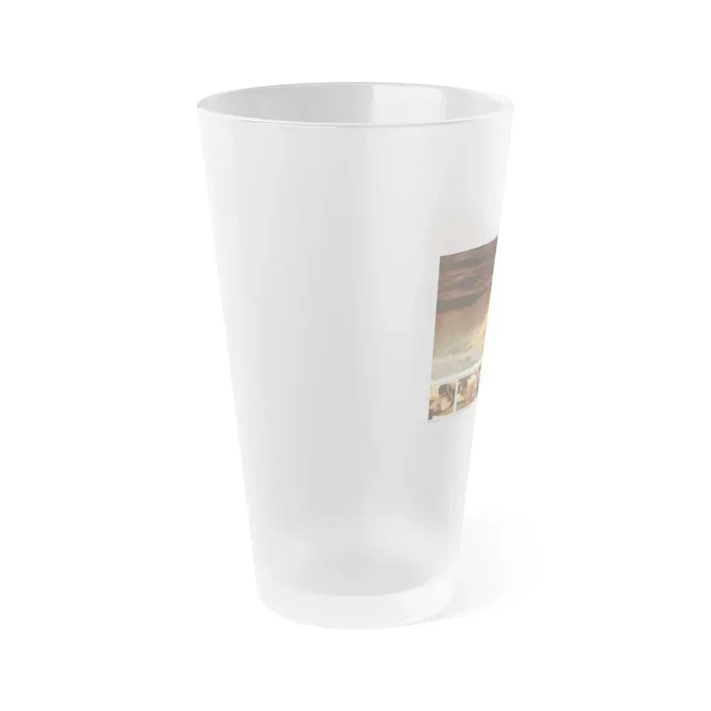 Barbara Carrera #92 (Vintage Female Icon) Frosted Pint Glass 16oz - Go Mug Yourself