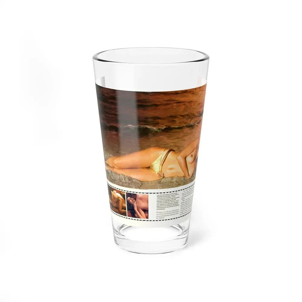 Barbara Carrera #92 (Vintage Female Icon) Pint Glass 16oz 16oz - Go Mug Yourself