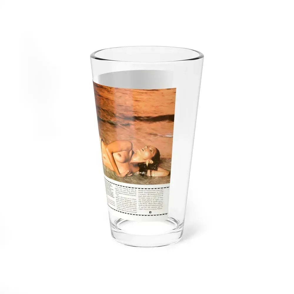 Barbara Carrera #92 (Vintage Female Icon) Pint Glass 16oz - Go Mug Yourself
