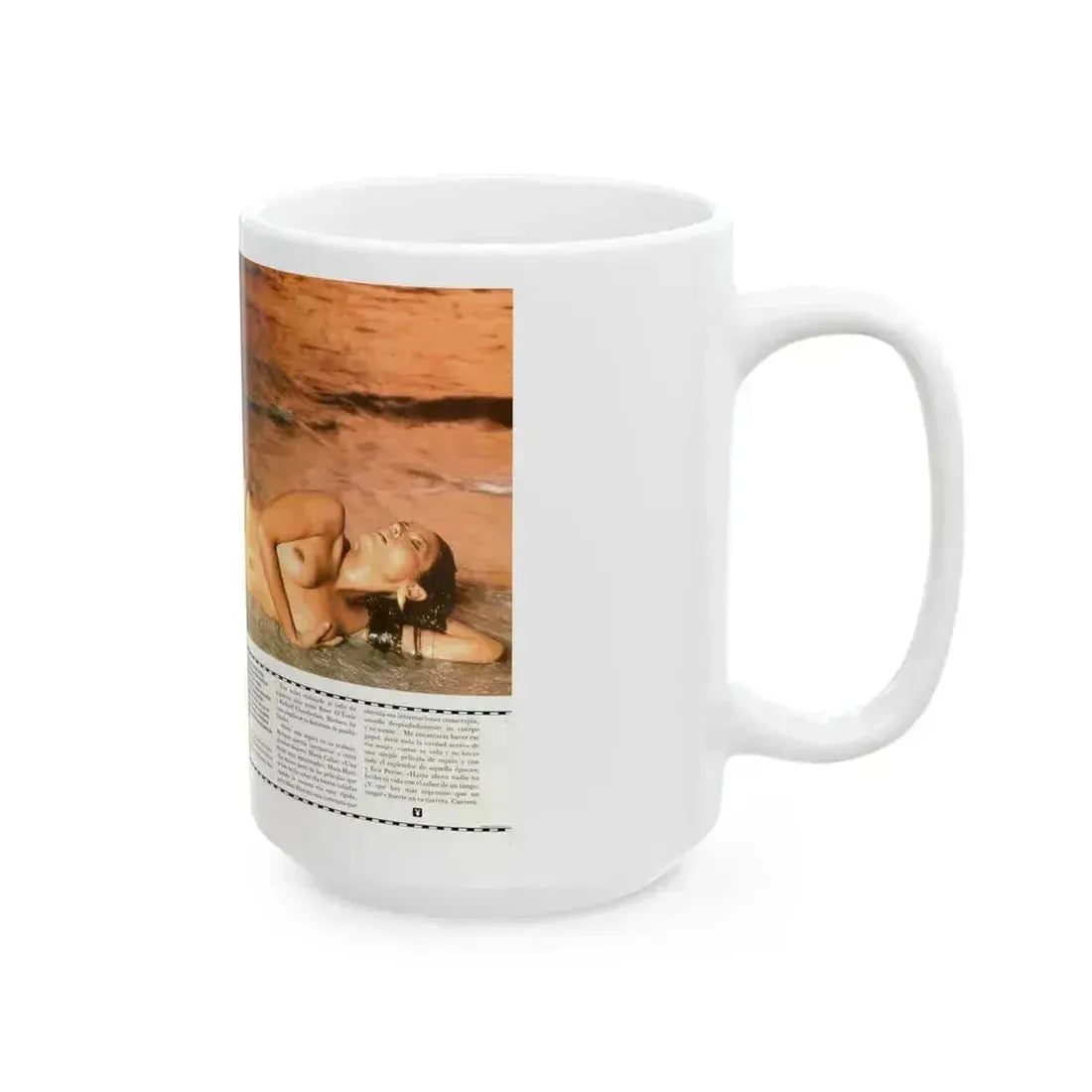 Barbara Carrera #92 (Vintage Female Icon) White Coffee Mug - Go Mug Yourself