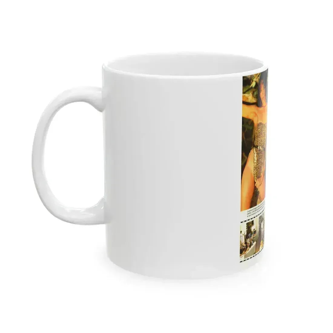 Barbara Carrera #93 (Vintage Female Icon) White Coffee Mug - Go Mug Yourself