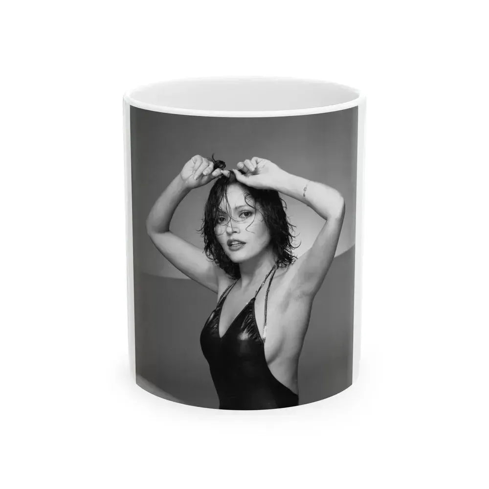 Barbara Carrera #94 (Vintage Female Icon) White Coffee Mug 11oz - Go Mug Yourself
