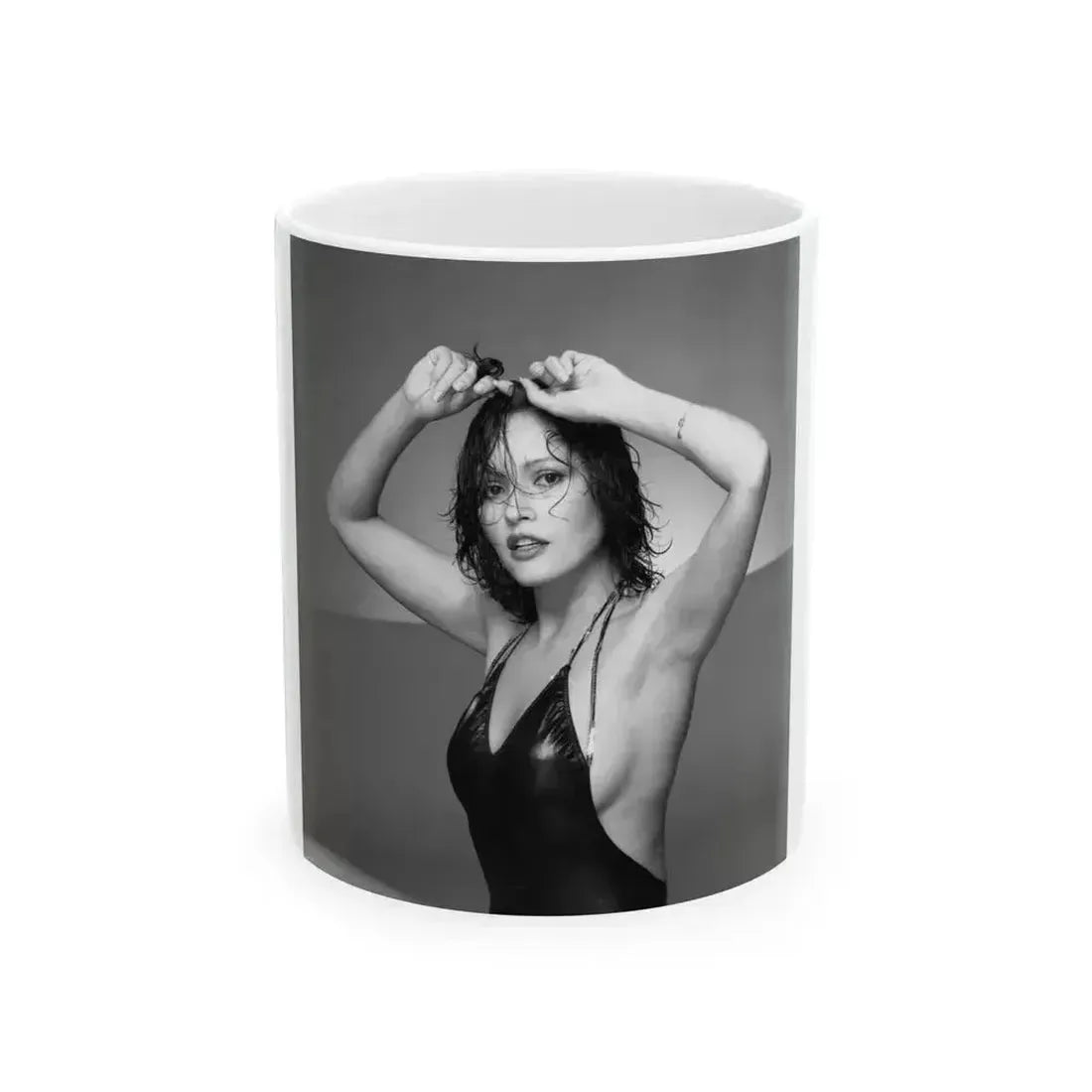 Barbara Carrera #94 (Vintage Female Icon) White Coffee Mug 11oz - Go Mug Yourself