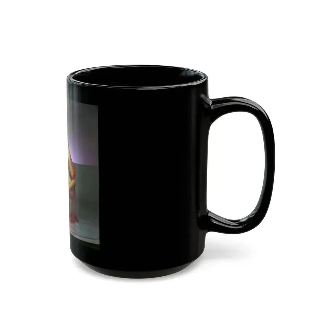Barbara Carrera #95 (Vintage Female Icon) Black Coffee Mug - Go Mug Yourself