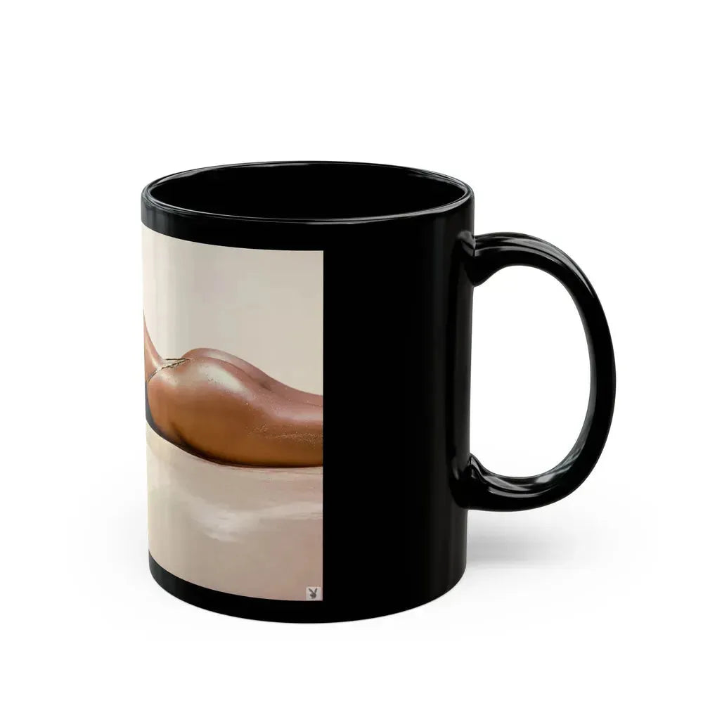 Barbara Carrera #97 (Vintage Female Icon) Black Coffee Mug - Go Mug Yourself