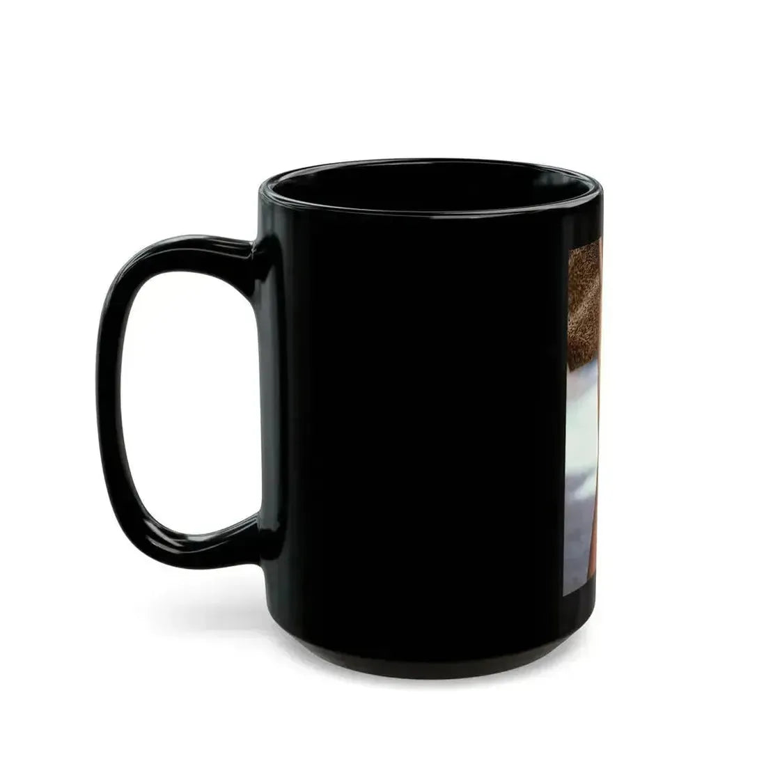 Barbara Carrera #98 - Topless (Vintage Female Icon) Black Coffee Mug - Go Mug Yourself