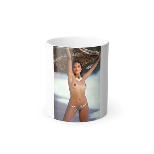 Barbara Carrera #98 - Topless (Vintage Female Icon) Color Changing Mug 11oz 11oz - Go Mug Yourself