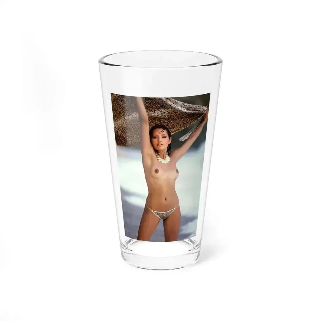 Barbara Carrera #98 - Topless (Vintage Female Icon) Pint Glass 16oz 16oz - Go Mug Yourself
