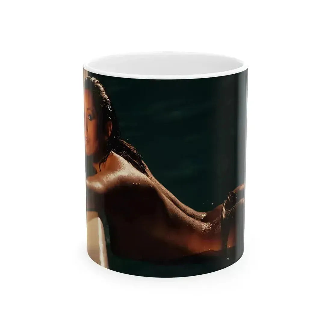 Barbara Carrera #99 (Vintage Female Icon) White Coffee Mug 11oz - Go Mug Yourself