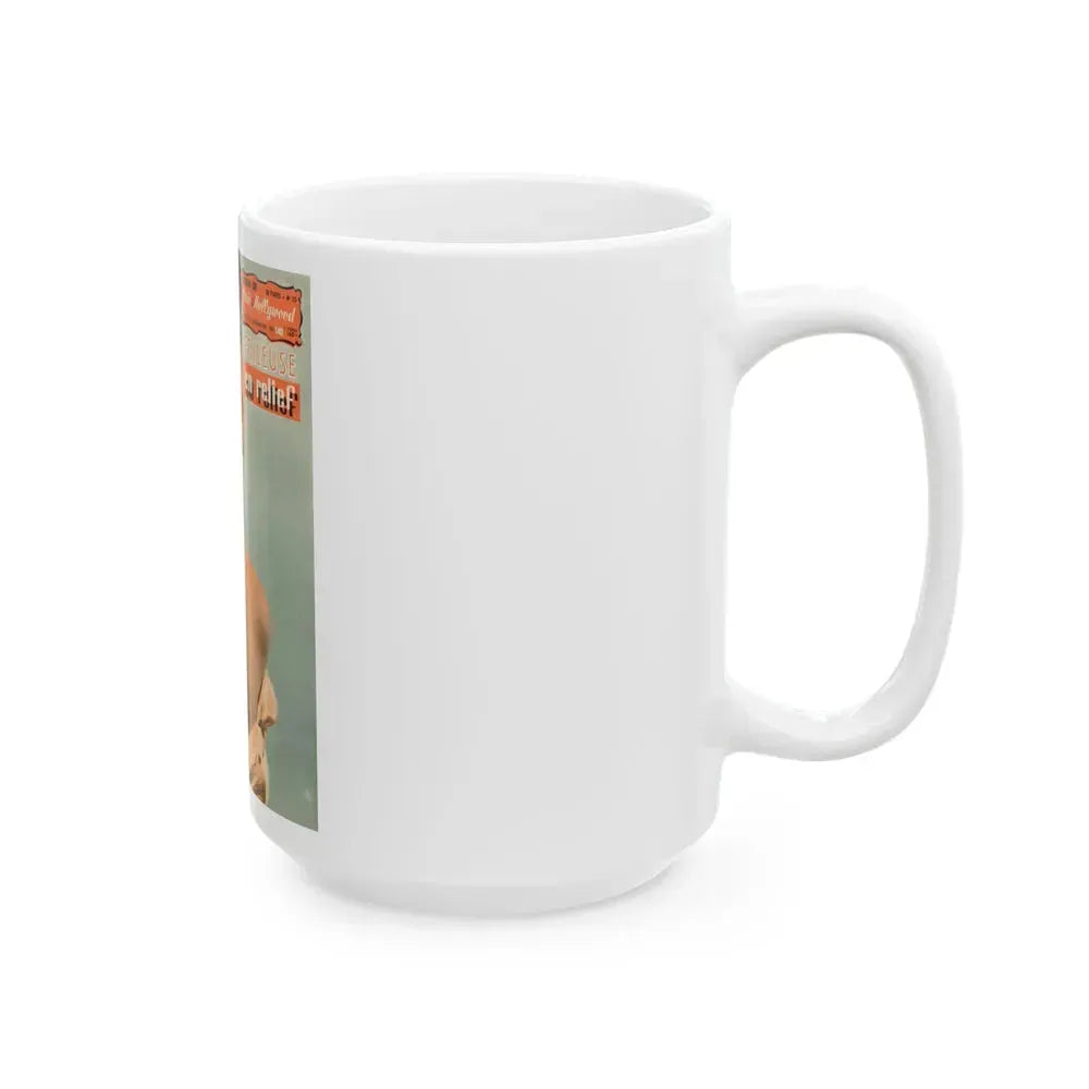 Barbara Darrow #10 (Vintage Female Icon) White Coffee Mug - Go Mug Yourself