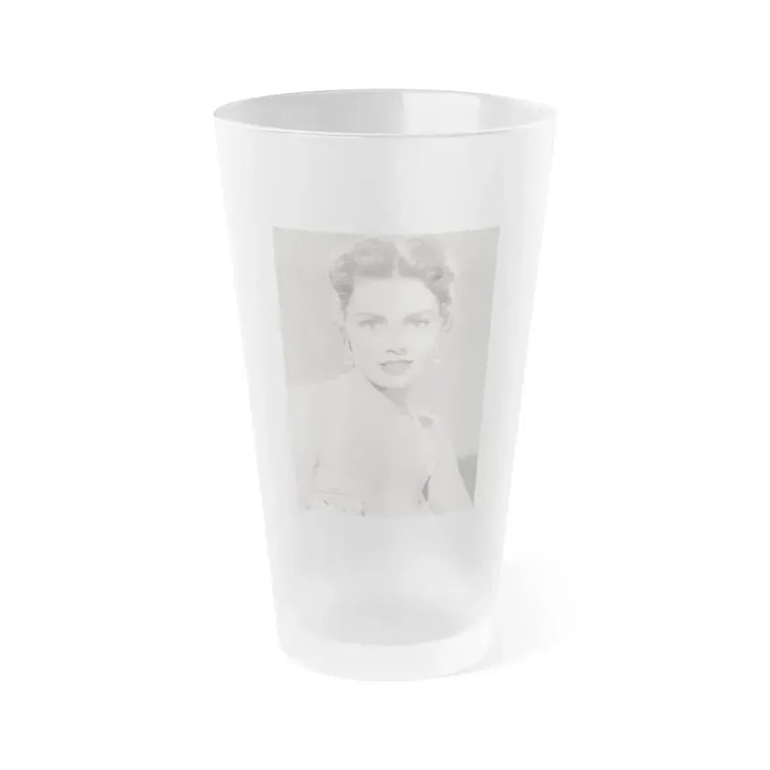 Barbara Darrow #16 (Vintage Female Icon) Frosted Pint Glass 16oz 16oz Frosted - Go Mug Yourself