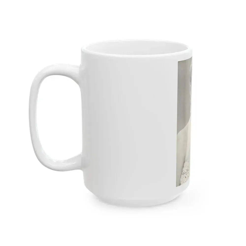Barbara Darrow #16 (Vintage Female Icon) White Coffee Mug - Go Mug Yourself
