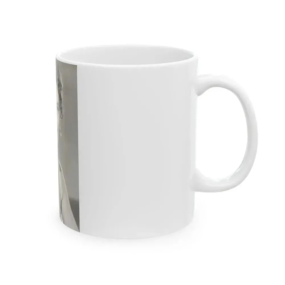 Barbara Darrow #16 (Vintage Female Icon) White Coffee Mug - Go Mug Yourself