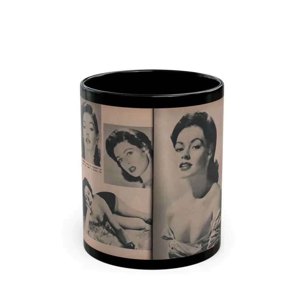 Barbara Darrow #35 - 4 B&W Photos from PHOTO Mag. Dec. '54 (Vintage Female Icon) Black Coffee Mug 11oz - Go Mug Yourself