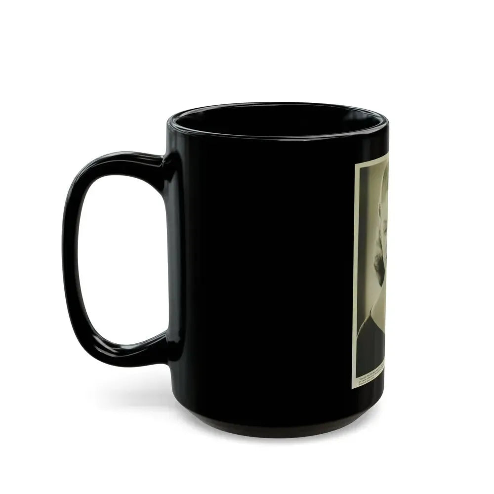 Barbara Darrow #37 (Vintage Female Icon) Black Coffee Mug - Go Mug Yourself